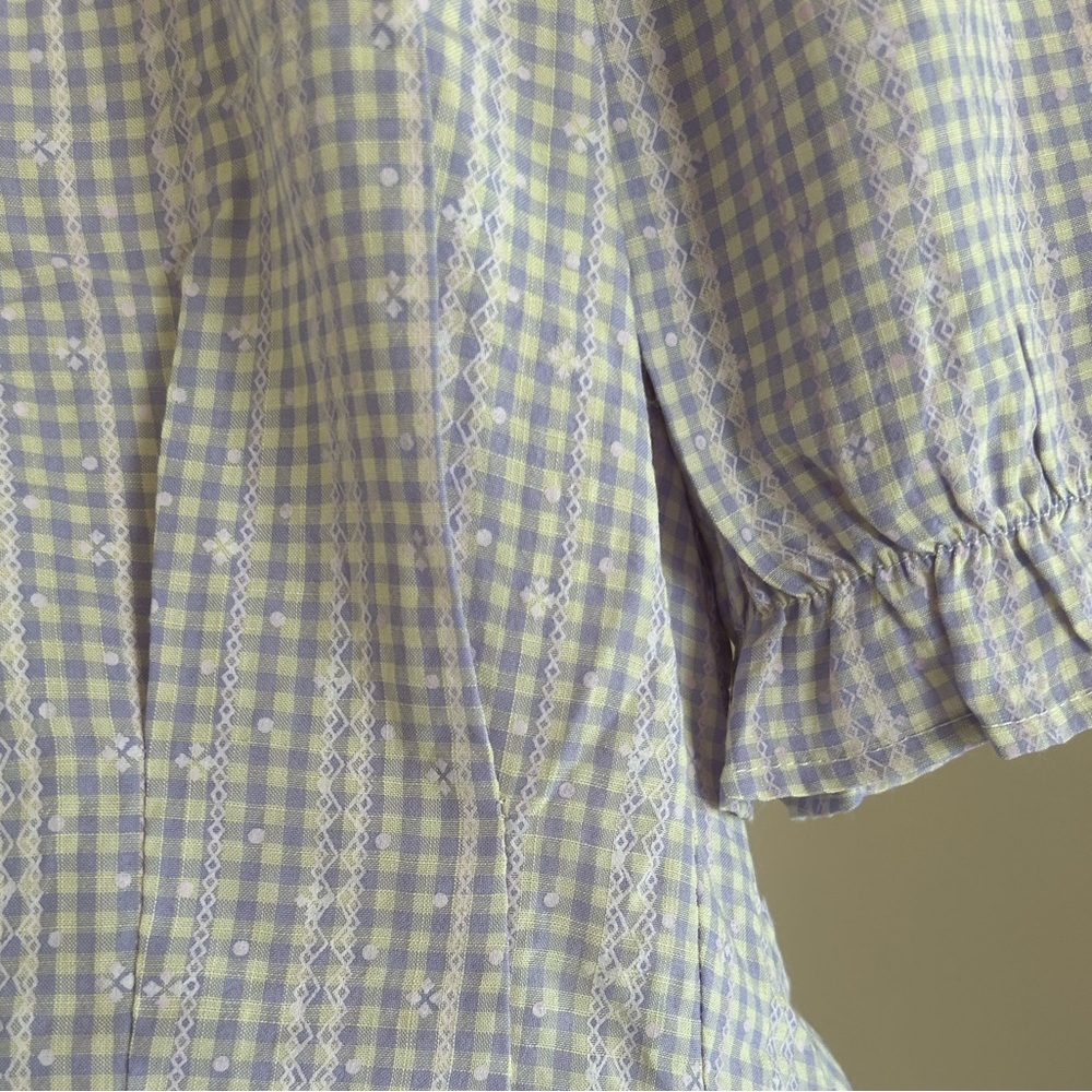 One More Purple Gingham Mini Dress - Picture 5 of 5